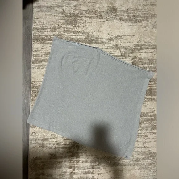 Barefoot Dreams Cozychic Ultra Lite Poncho in Blue Water - Picture 4 of 7